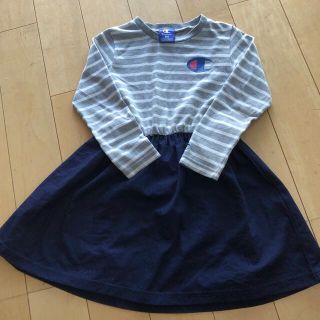 チャンピオン(Champion)の女子　長袖ワンピース 110(ワンピース)