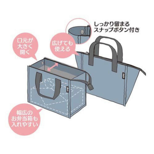 THERMOS(サーモス)のミッフィー 保冷バッグ 保冷ランチバッグ　サーモス　ライトブルー レディースのバッグ(エコバッグ)の商品写真