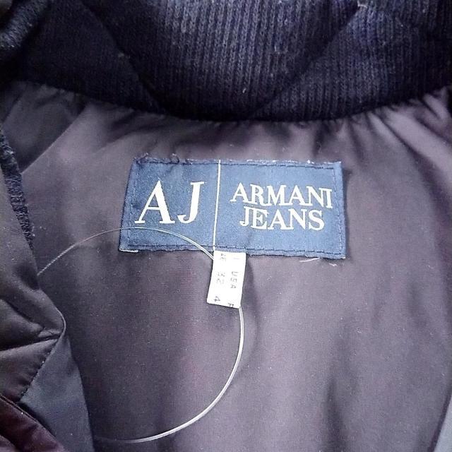 ARMANI JEANS(アルマーニジーンズ)のアルマーニジーンズ ダウンジャケット - 黒 メンズのジャケット/アウター(ダウンジャケット)の商品写真