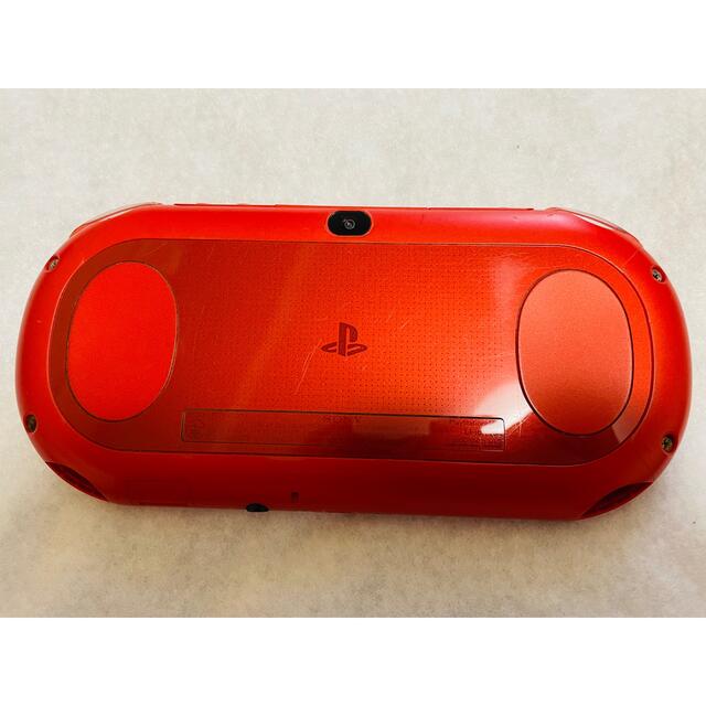 PlayStation Vita(プレイステーションヴィータ)のPSVita PCH-2000 ZA26 本体 メタリックレッド 動作確認済み エンタメ/ホビーのゲームソフト/ゲーム機本体(家庭用ゲーム機本体)の商品写真