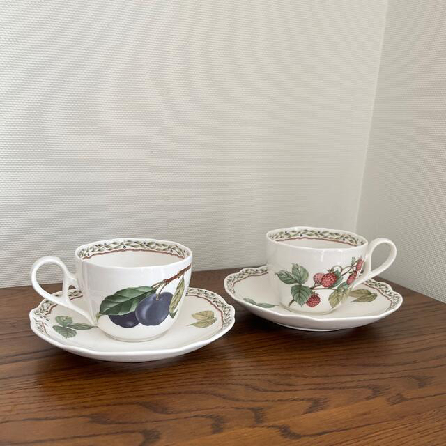 Noritake(ノリタケ)の廃盤品　ノリタケ　 ロイヤルオーチャード　カップ＆ソーサー　2客 インテリア/住まい/日用品のキッチン/食器(グラス/カップ)の商品写真