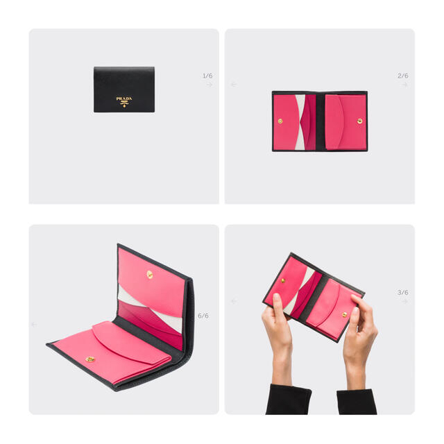 PRADA(プラダ)の【写真追加】PRADA  サフィアーノ　二つ折り財布 レディースのファッション小物(財布)の商品写真