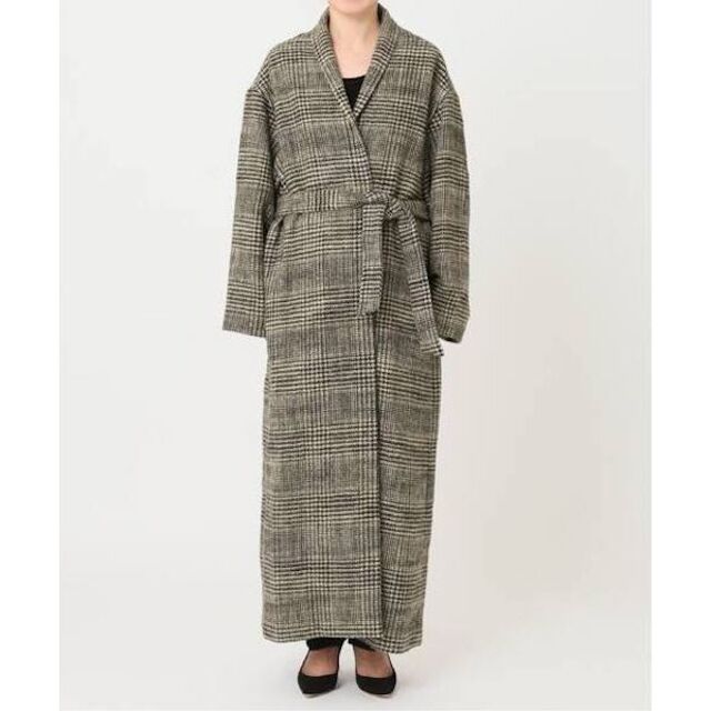 L'Appartement DEUXIEME CLASSE(アパルトモンドゥーズィエムクラス)の20AW L'Appartement Check Long Coat レディースのジャケット/アウター(ロングコート)の商品写真