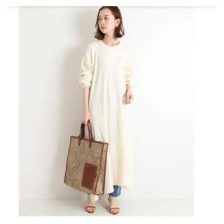 イエナ(IENA)のBASE range SHAW LONG SLEEVE KAFTANマキシワンピ(ロングワンピース/マキシワンピース)