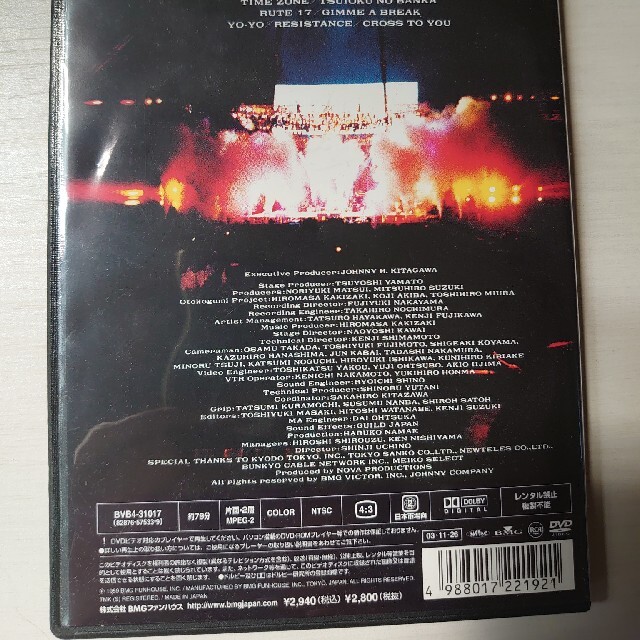 Johnny's(ジャニーズ)の男闘呼組  DVD Big Tour’89 in DOME エンタメ/ホビーのCD(ポップス/ロック(邦楽))の商品写真