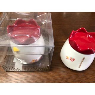 スターバックスコーヒー(Starbucks Coffee)の中国購入 新品未使用 スタバ ニワトリモチーフ 2個セット(ケースは一つだけ)(テーブル用品)