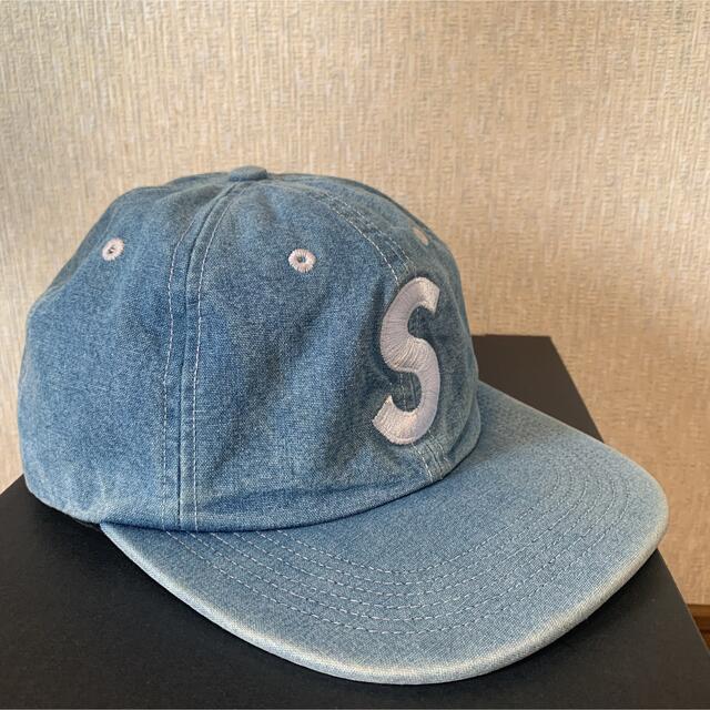 supreme Sロゴ　デニム　キャップ　帽子