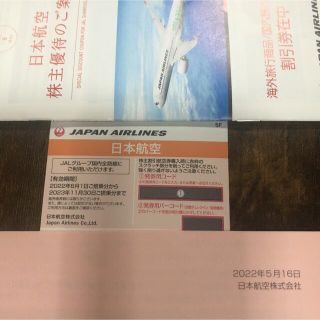 ジャル(ニホンコウクウ)(JAL(日本航空))のJAL 株主優待券1枚と冊子セット(その他)