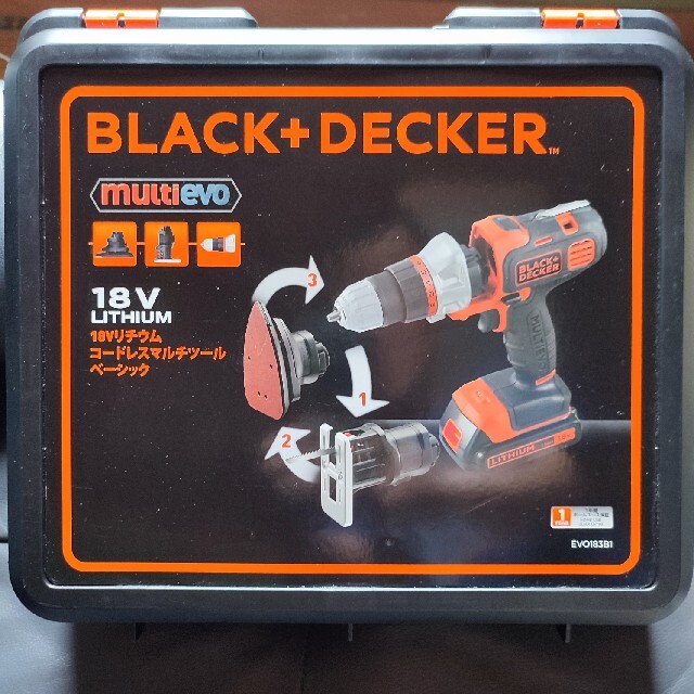 スポーツ/アウトドアBLACK+DECKER 18Vリチウムマルチツールベーシック EVO183B1