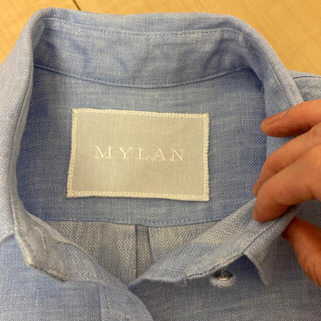 MYLANリネンブラウス　S レディースのトップス(シャツ/ブラウス(半袖/袖なし))の商品写真