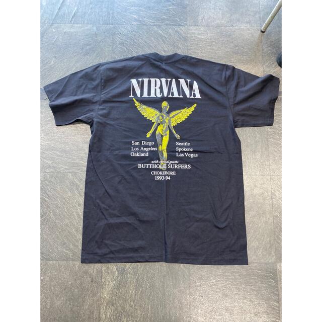 NIRVANA Tシャツ　カートコバーン　ブラック　 メンズのトップス(Tシャツ/カットソー(半袖/袖なし))の商品写真