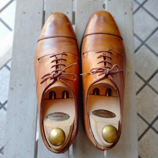 美品 クロケット&ジョーンズ ポールスミス別注 外羽根 ストレートチップ 6