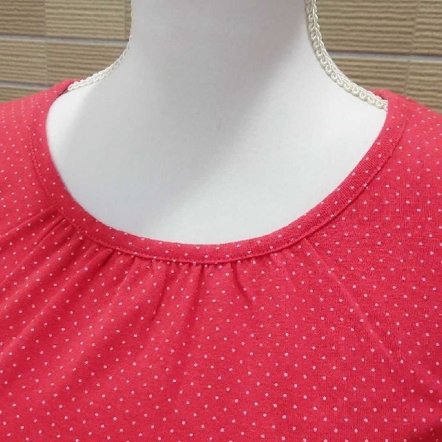 しまむら(シマムラ)のしまむら THEORIA　パブスリーブ Tシャツ　ドット レディースのトップス(Tシャツ(半袖/袖なし))の商品写真