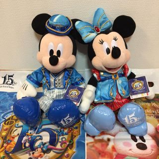 ディズニー(Disney)の東京ディズニーシー15周年ミッキー ミニー ぬいぐるみ (ぬいぐるみ)