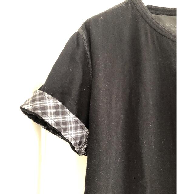 BURBERRY BLACK LABEL(バーバリーブラックレーベル)の【バーバリーブラックレーベル】Tシャツ/ブラック/黒/Lサイズ メンズのトップス(Tシャツ/カットソー(半袖/袖なし))の商品写真