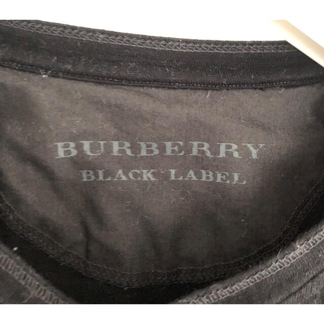 BURBERRY BLACK LABEL(バーバリーブラックレーベル)の【バーバリーブラックレーベル】Tシャツ/ブラック/黒/Lサイズ メンズのトップス(Tシャツ/カットソー(半袖/袖なし))の商品写真