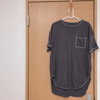 シマムラ(しまむら)のロング丈　半袖Tシャツ(Tシャツ(半袖/袖なし))