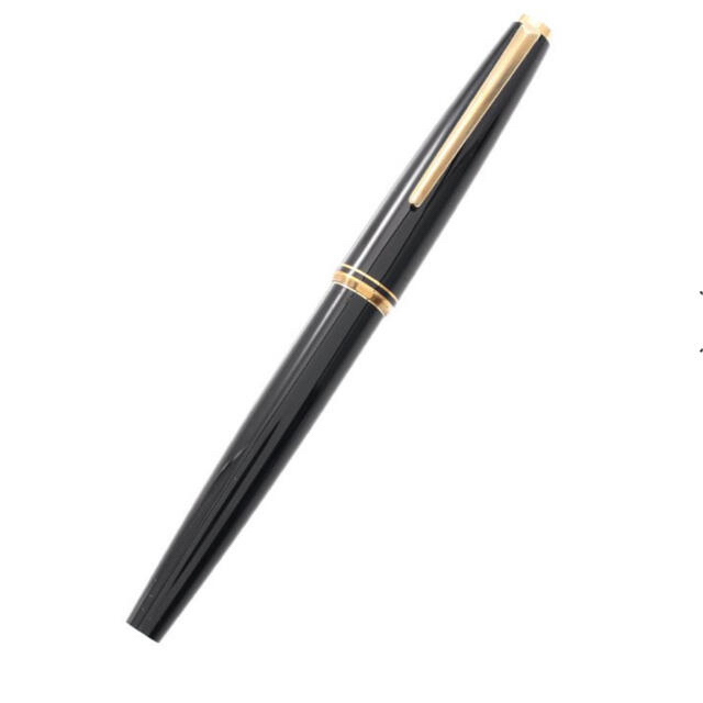 良品■MONTBLANC モンブラン Nobless ノブレス ペン先 585 14K Fニブ 細軸 インクカートリッジ式 万年筆 ブロンズシルバー×ゴールド (8)