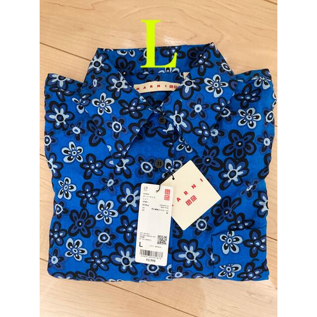 新品 ユニクロ マルニ UNIQLO MARNI オーバーサイズシャツ　L