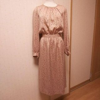 ロペ(ROPE’)のROPÉ★ワンピース★ガーリー★レトロ★S★ピンク★小花柄★Vintage風(ロングワンピース/マキシワンピース)