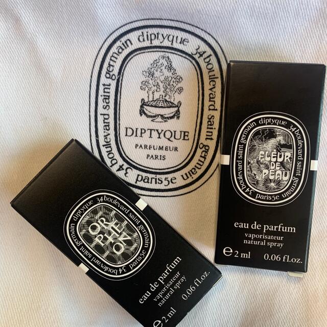 diptyque(ディプティック)のDiptyque ミニサンプルx2+巾着袋(s) コスメ/美容の香水(その他)の商品写真