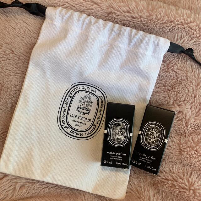 diptyque(ディプティック)のDiptyque ミニサンプルx2+巾着袋(s) コスメ/美容の香水(その他)の商品写真