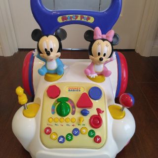 ディズニー(Disney)のディズニー☆手押し車 あっちこっちメリーポップ　歩行器(手押し車/カタカタ)