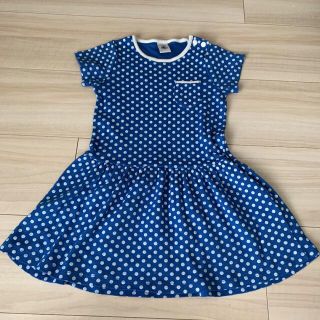 プチバトー(PETIT BATEAU)のプチバトー　ドットワンピース(ワンピース)