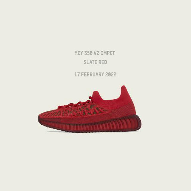 adidas(アディダス)のadidas YZY 350 V2 CMPCT "SLATE RED"  メンズの靴/シューズ(スニーカー)の商品写真