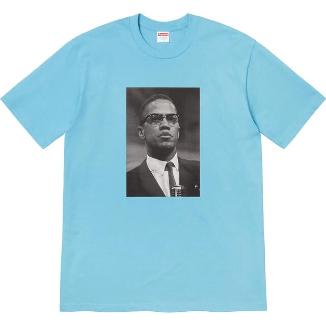 M 水色 Supreme Malcolm X Tee Slate 新品