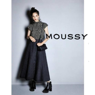 マウジー(moussy)のmoussyデニムスカート(ロングスカート)