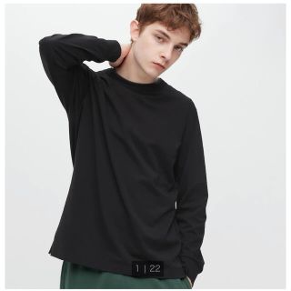 ユニクロ(UNIQLO)のエアリズムコットンUVカットクルーネックT(Tシャツ/カットソー(七分/長袖))