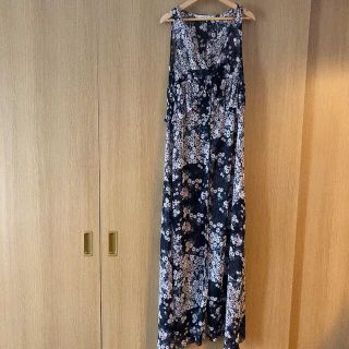 ザラ(ZARA)のZARA ザラ　花柄ロングカーディガン(ベスト/ジレ)