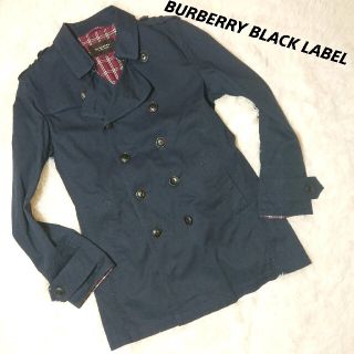 バーバリーブラックレーベル(BURBERRY BLACK LABEL)の美品バーバリーブラックレーベル ショートトレンチコート ノバチェック(トレンチコート)