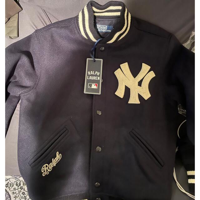 Ralph Lauren(ラルフローレン)のRalph Lauren Yankees スタジャン　mlb サイズS メンズのジャケット/アウター(スタジャン)の商品写真