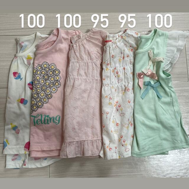 UNIQLO(ユニクロ)の専用・女の子 夏服90/95/100 まとめ売り キッズ/ベビー/マタニティのキッズ服女の子用(90cm~)(Tシャツ/カットソー)の商品写真