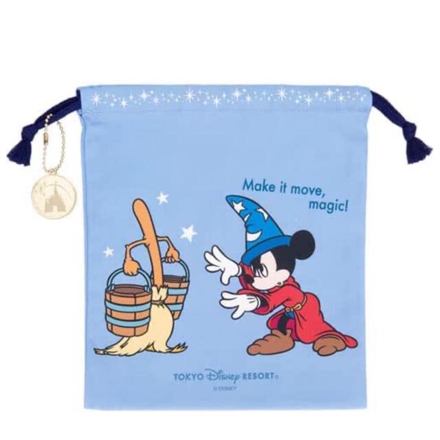Disney(ディズニー)のディズニー ファンタジア 巾着  エンタメ/ホビーのおもちゃ/ぬいぐるみ(キャラクターグッズ)の商品写真