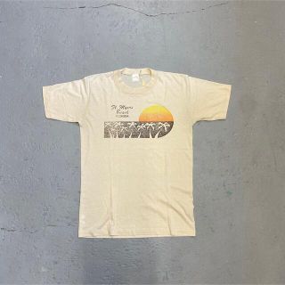 70/80s sportswearタグ Tシャツ M フロリダ USA製(Tシャツ/カットソー(半袖/袖なし))