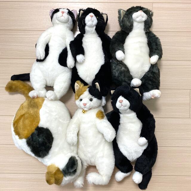 カドリー　猫　ぬいぐるみ　6点セット エンタメ/ホビーのおもちゃ/ぬいぐるみ(ぬいぐるみ)の商品写真