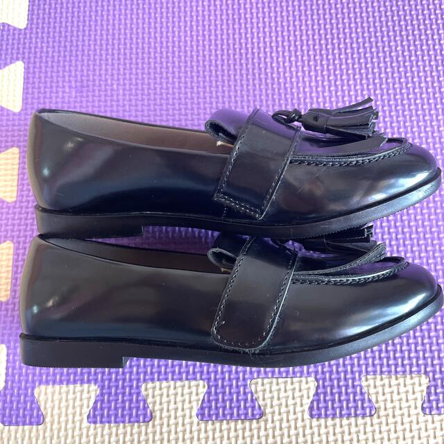 OR KIDSタッセルローファー　19㎝　黒 キッズ/ベビー/マタニティのキッズ靴/シューズ(15cm~)(ローファー)の商品写真