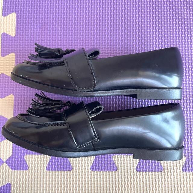 OR KIDSタッセルローファー　19㎝　黒 キッズ/ベビー/マタニティのキッズ靴/シューズ(15cm~)(ローファー)の商品写真