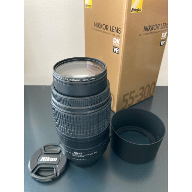 ニコンDX AF-S NIKKOR 55-300mm G ED VR望遠レンズ 【2022秋冬新作