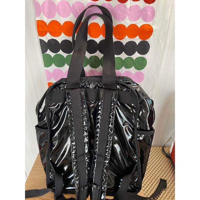 LeSportsac - ひとりっぷ レスポ ブラックパテント バックパック 国内