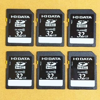 アイオーデータ(IODATA)のSDカード 32GB 【6枚セット】 SDHC Class10(PC周辺機器)