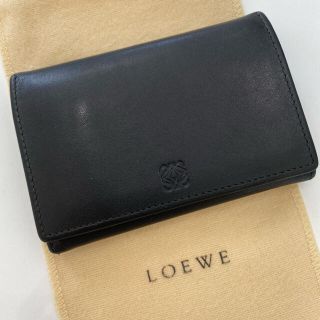 ロエベ(LOEWE)のLOEWE✨中古　名刺入れ　ブラック(名刺入れ/定期入れ)