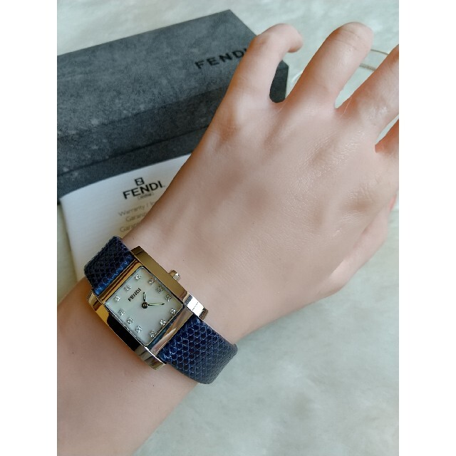 美品・希少・稼働品】フェンディ FENDI 980L ダイヤ シェル コンビ