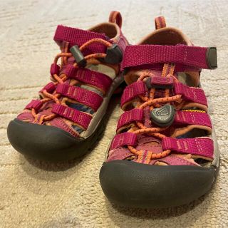 キーン(KEEN)のキーン　keen  サンダル　ピンク　17cm(サンダル)