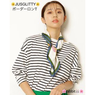 ジャスグリッティー(JUSGLITTY)のもっち 様🌻専用🌱試着のみ🎈 JUSGLITTY ボーダーロンT (Tシャツ(長袖/七分))