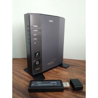 エヌイーシー(NEC)の802.11a/g/n 無線LANルーター（USB子機つき）(PC周辺機器)