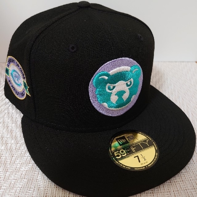 新品未使用 ニューエラ 59fifty シカゴ カブス 7 1/2 ブラック